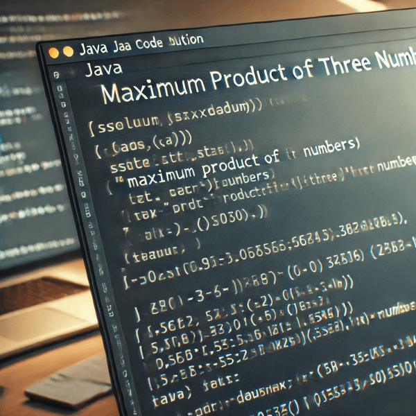 Maximum Product of Three Numbers in Java - Code with Kamlesh-Let's ...