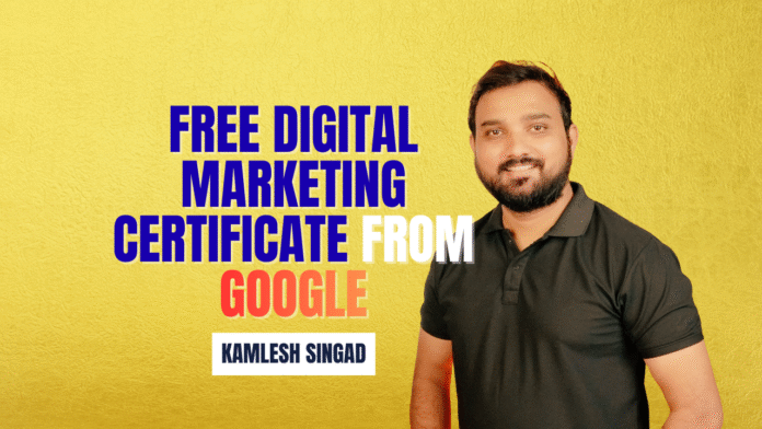 Free Digital Marketing Certificate